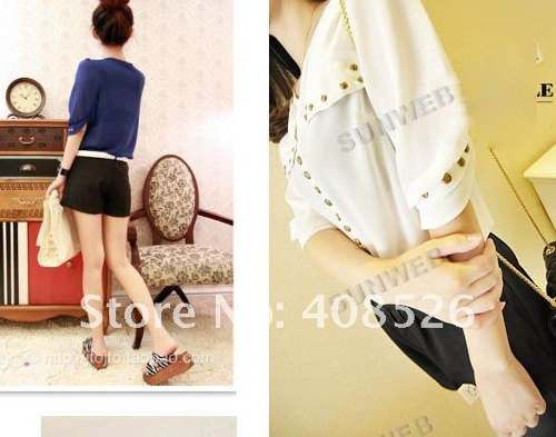 Camisa Blusa Feminina Branca Branco Crepe Seda Chiffon