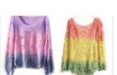 Blusa Bata De Renda Croche Guipir Colorida