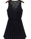 Vestido renda rodado