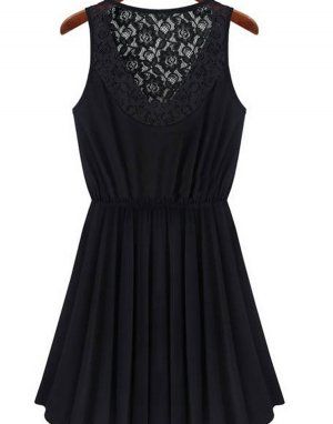 Vestido renda rodado